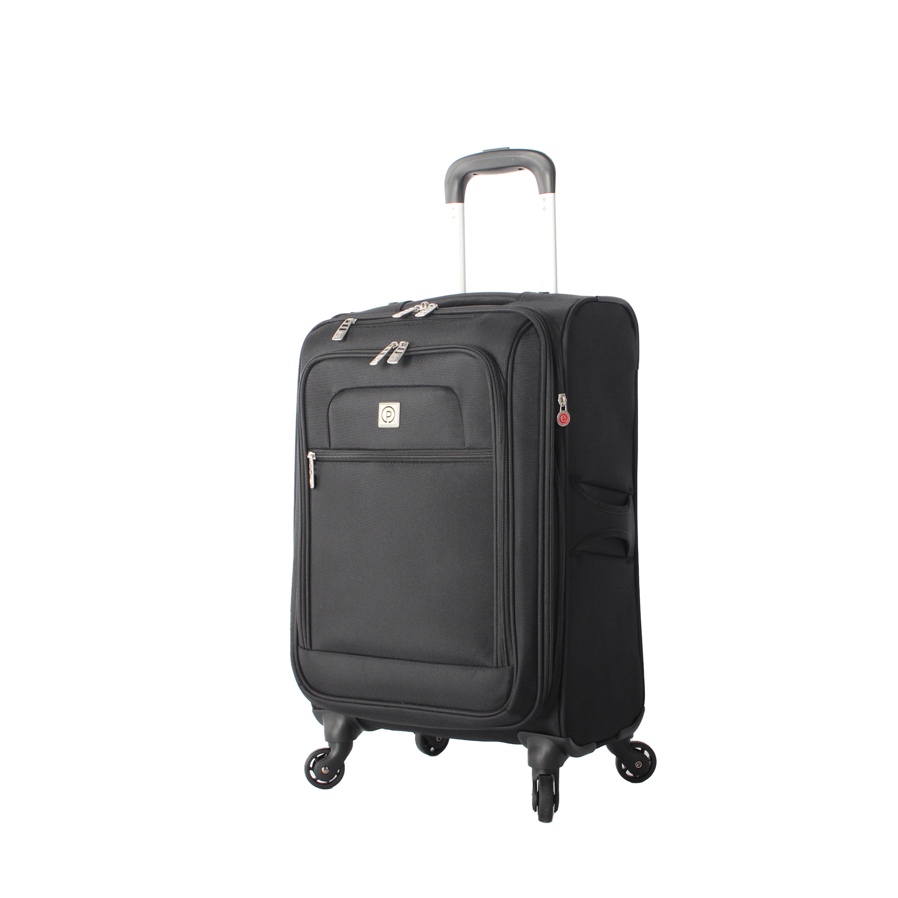 Arendale 20″ Softside Expandable Rolling Spinner Carry-On Luggage, Black