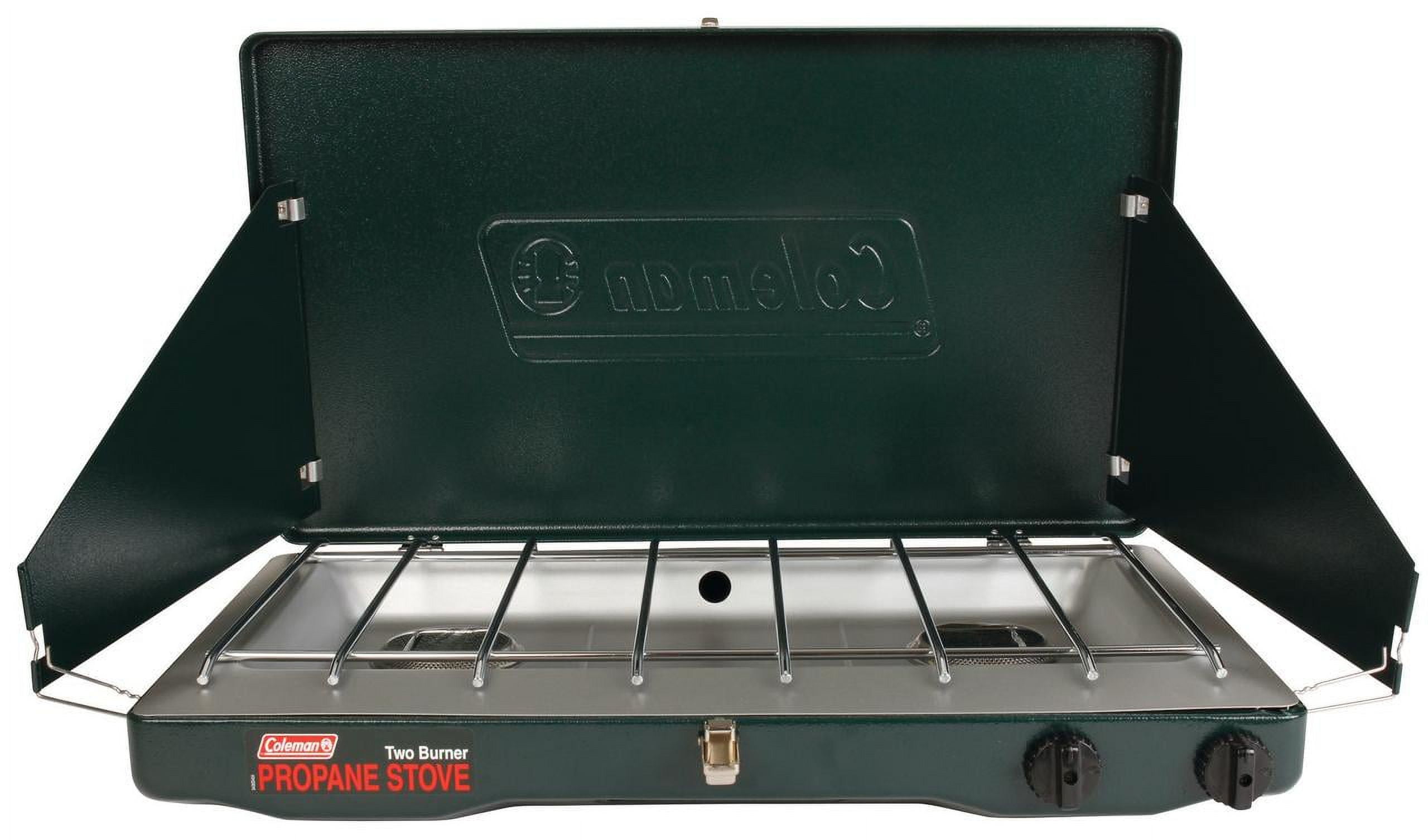 Brand, Matchlight 10,000 BTU 2-Burner Propane Stove, black