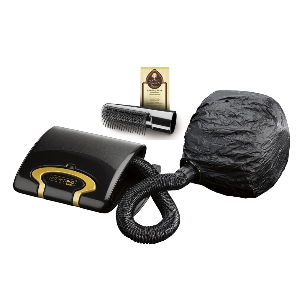 Conditioning Soft Bonnet Hair Dryer with Hot Air Vent Brush Attachment